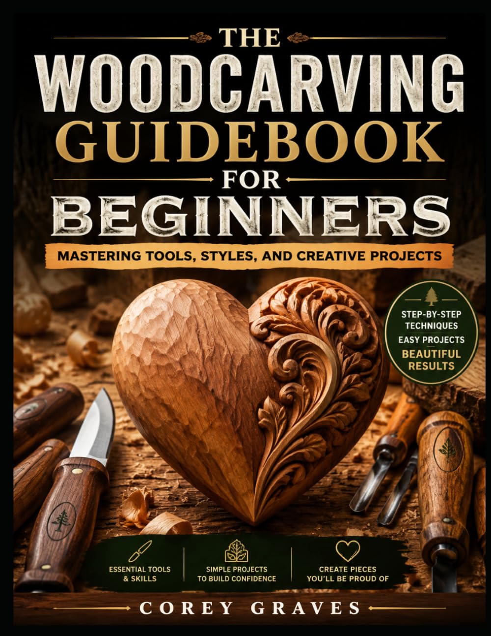ler totalmente THE WOODCARVING GUIDEBOOK FOR BEGINNERS: Mastering Tools, Styles, and Creative Projects