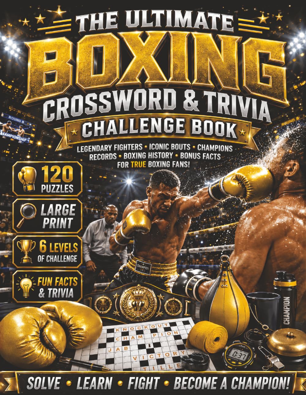 The Ultimate Boxing Crossword & Trivia Challenge Book: 120 Boxing Crosswords, 95 Trivia Questions, Boxing Legends, Champions, Famous Fights, Historic... Sports Crossword Challenge Series) baixar o livro de graça
