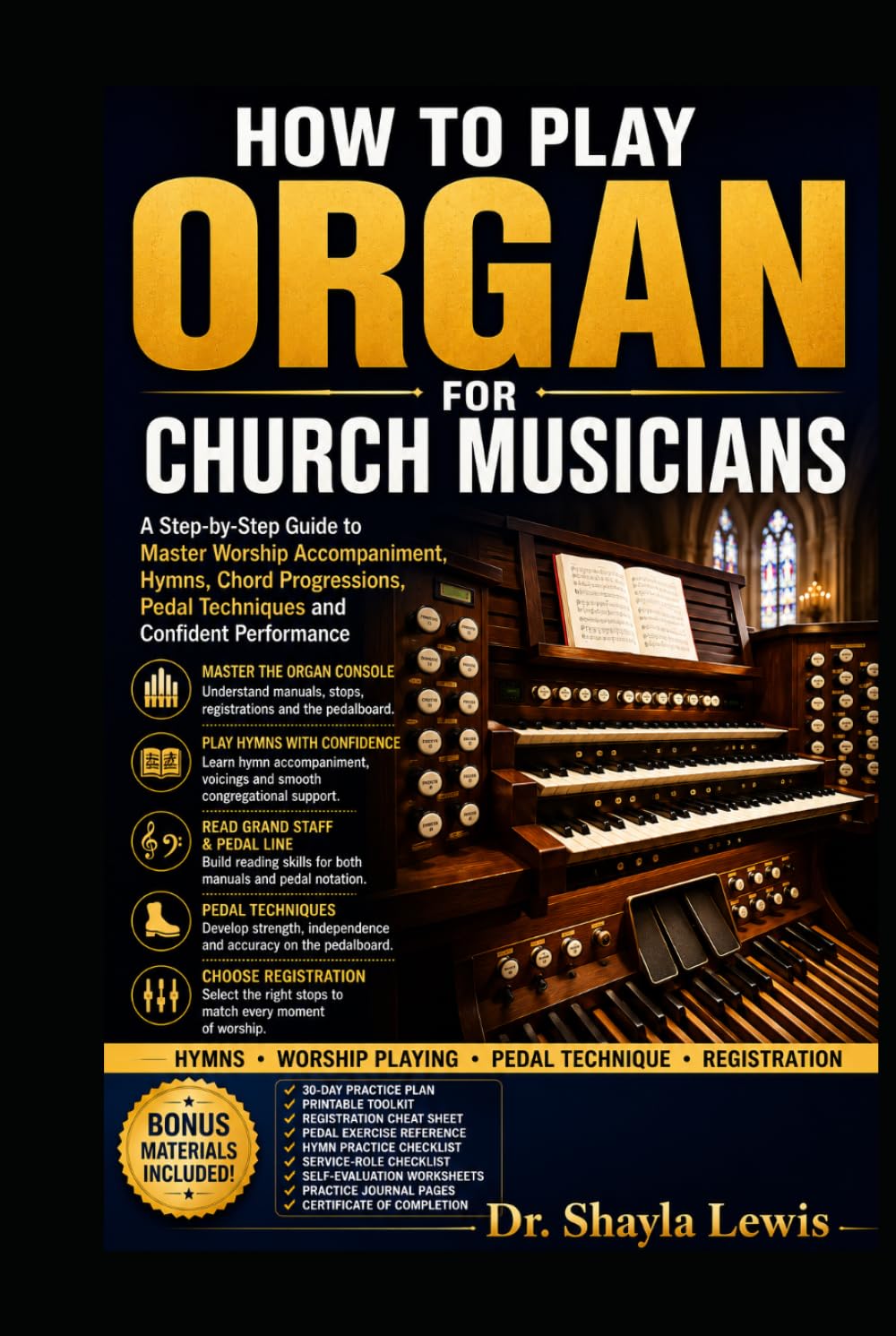 HOW TO PLAY ORGAN FOR CHURCH MUSICIANS: A Step-by-Step Guide to Master Worship Accompaniment, Hymns, Chord Progressions, Pedal Techniques and Confident Performance baixar o livro de graça