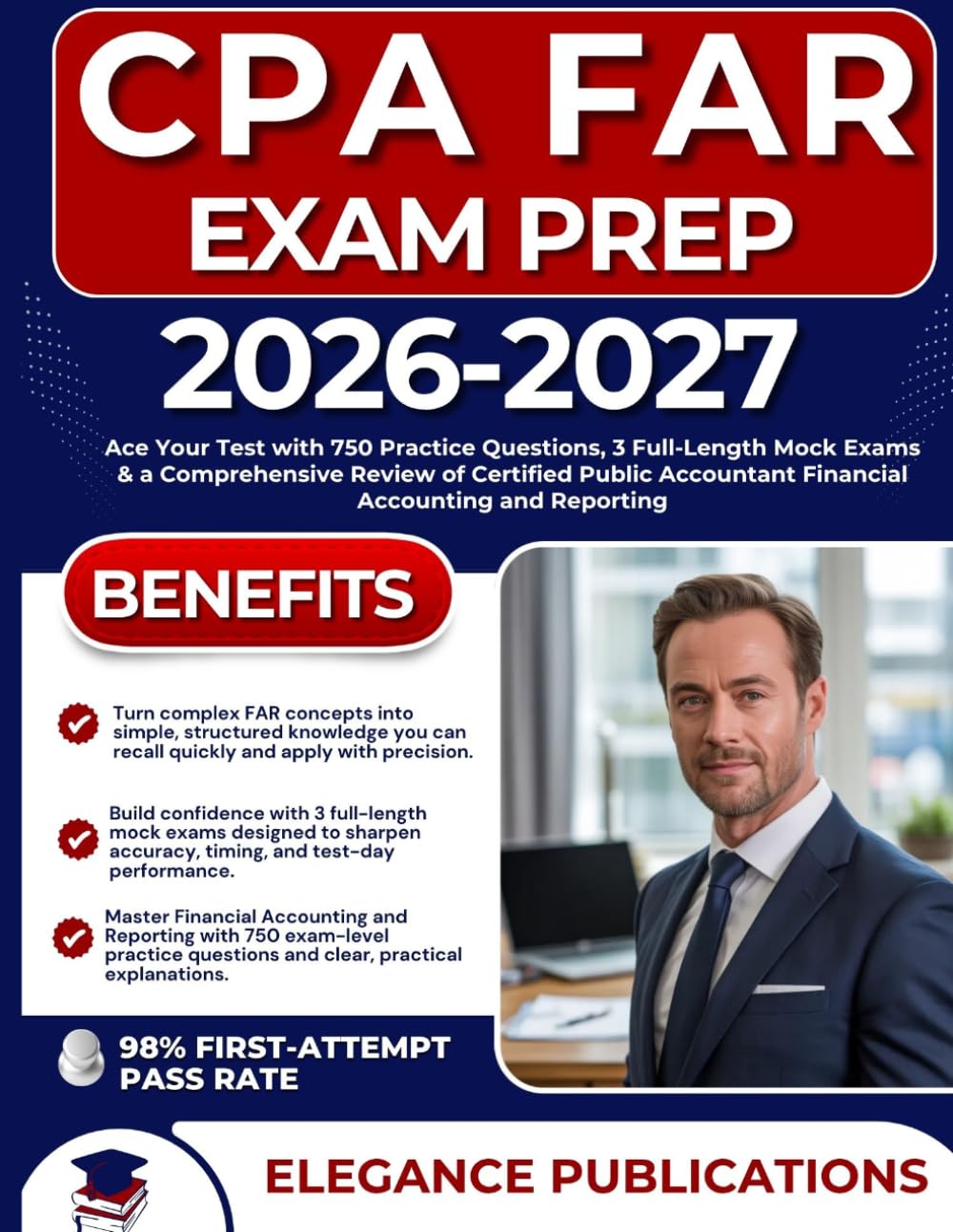 ler totalmente CPA FAR EXAM PREP 2026-2027: Ace Your Test with 750 Practice Questions, 3 Full-Length Mock Exams & a Comprehensive Review of Certified Public Accountant Financial Accounting and Reporting