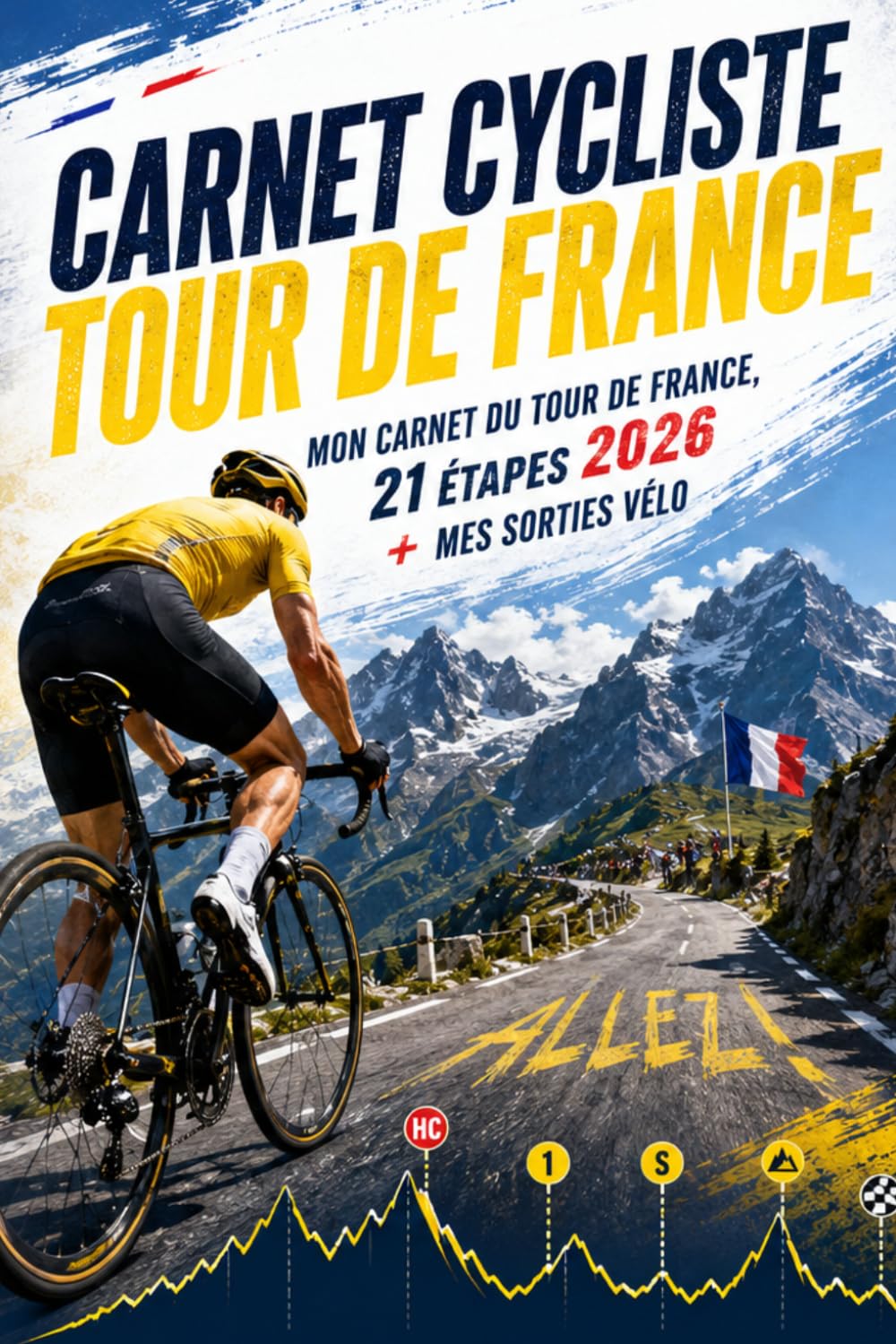 ler totalmente Carnet Cycliste Tour de France: Mon Carnet du Tour de France, 21 Étapes 2026 + Mes Sorties Vélo (French Edition)