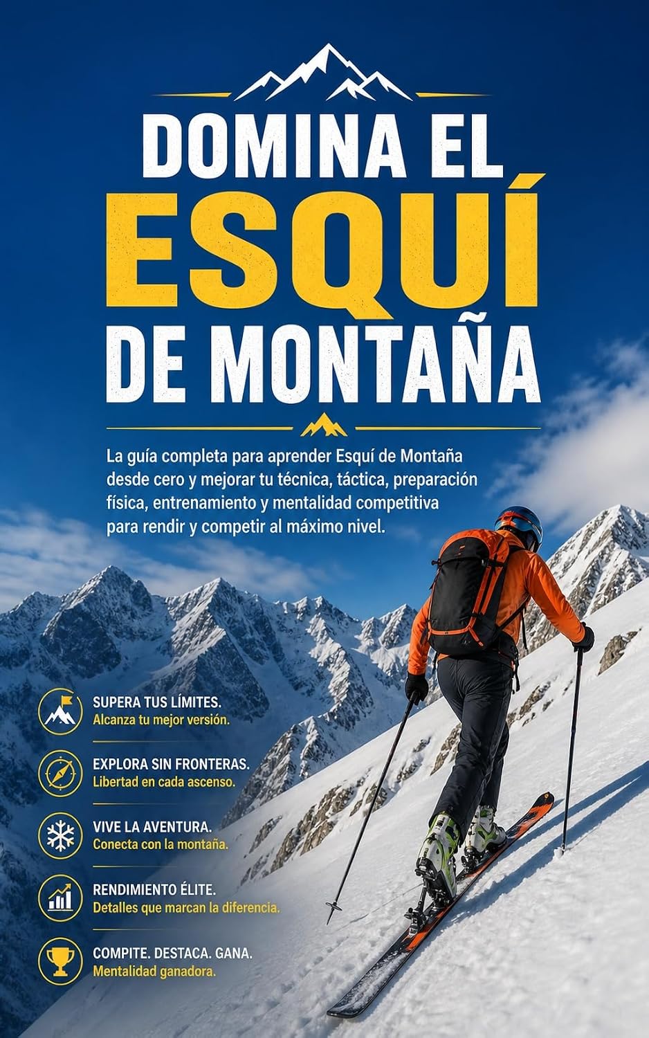 Domina el Esquí de Montaña: La guía completa para aprender Esquí de Montaña desde cero y mejorar tu técnica, táctica, preparación física, entrenamiento... para rendir y competir (Spanish Edition) baixar livro de graça