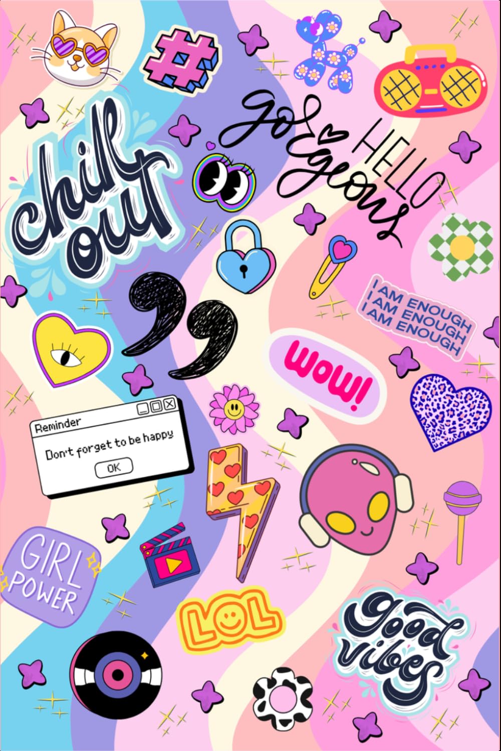 Good Vibes Only Notebook: Cute & Colorful Journal for Notes, Ideas, Thoughts & Everyday Writing baixar o livro de graça