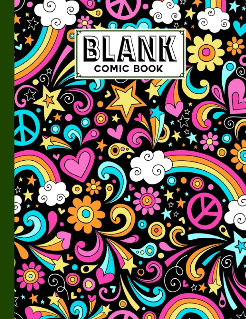 ler totalmente Blank Comic Book: Rainbows Sky Cover, Draw Your Own Comics - 120 Pages of Fun and Unique Templates - A Large 8.5" x 11" Notebook by Liselotte Scholz