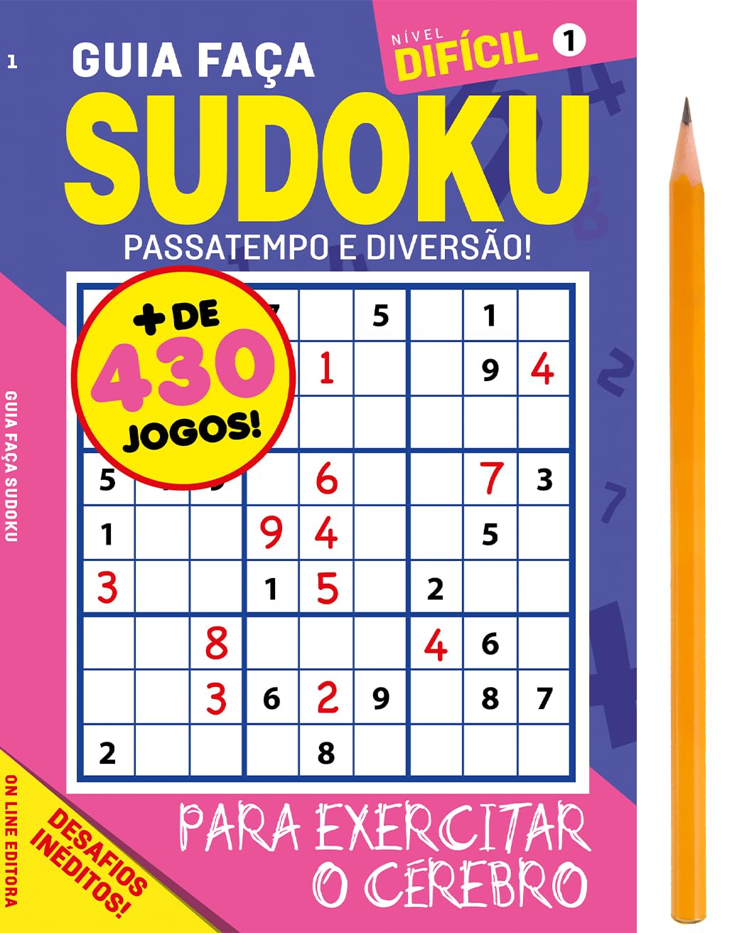 Guia faça - Sudoku - Nível difícil 1: passatempo e diversão!
