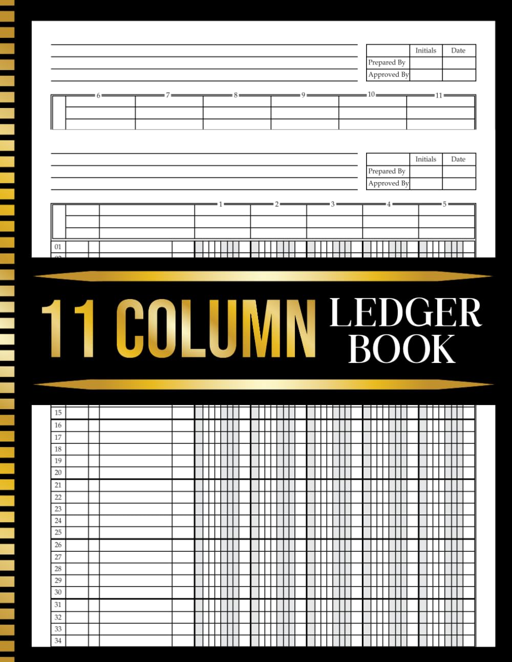 11 Column Ledger Book: Large Accounting Columnar Pad, 8.5 x 11 Inches, Double-Spread 11 Column Layout for Bookkeeping, Income & Expense Tracking baixar livro de graça