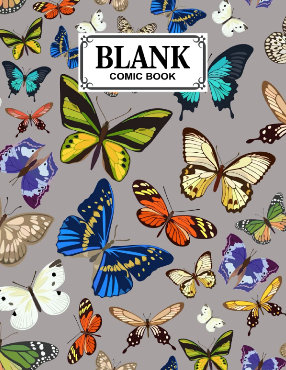 capítulo por capítulo baixar Blank Comic Book: Butterflys Cover, Draw Your Own Comics - 120 Pages of Fun and Unique Templates - A Large 8.5" x 11" Notebook by Eckehard Blank