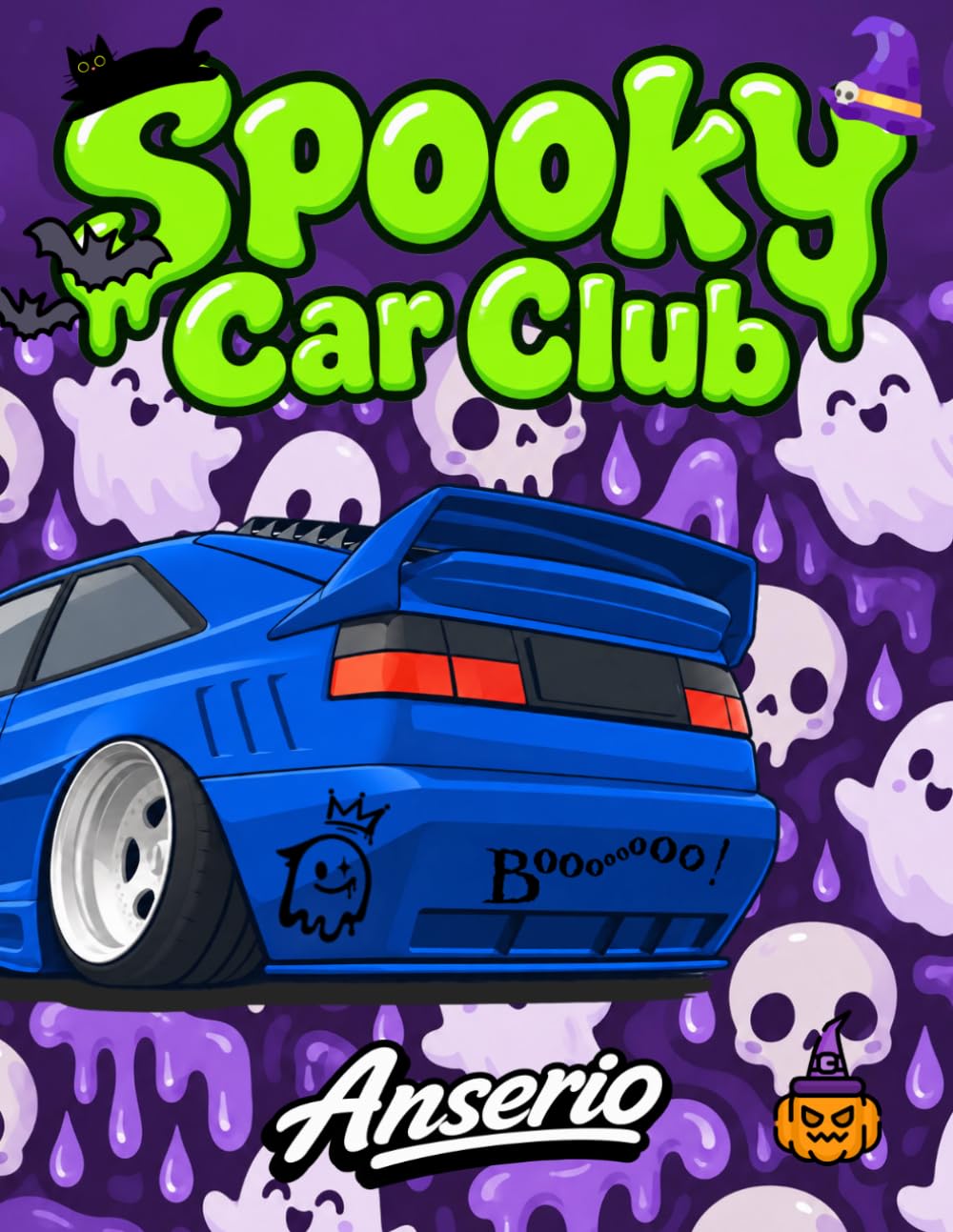 Spooky Car Club Coloring Book: Fun car enthusiast coloring book for teens & adults baixar o livro de graça