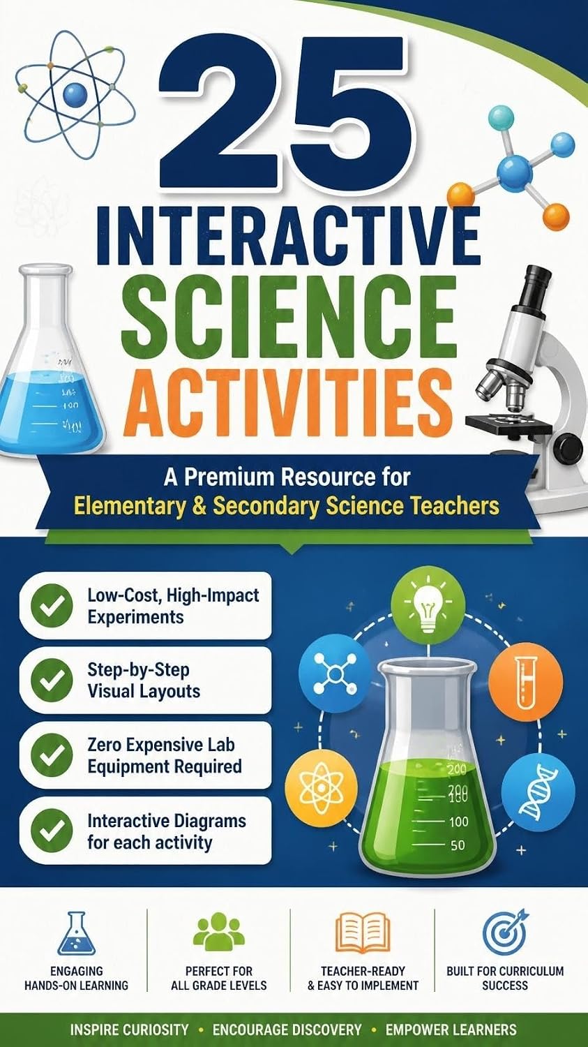 ler totalmente Low-Cost Science Activities Booklet: 25 Easy Physics, Chemistry & Biology Experiments for Middle & Secondary School: A Premium Resource for Elementary & Secondary Science Teachers (English Edition)