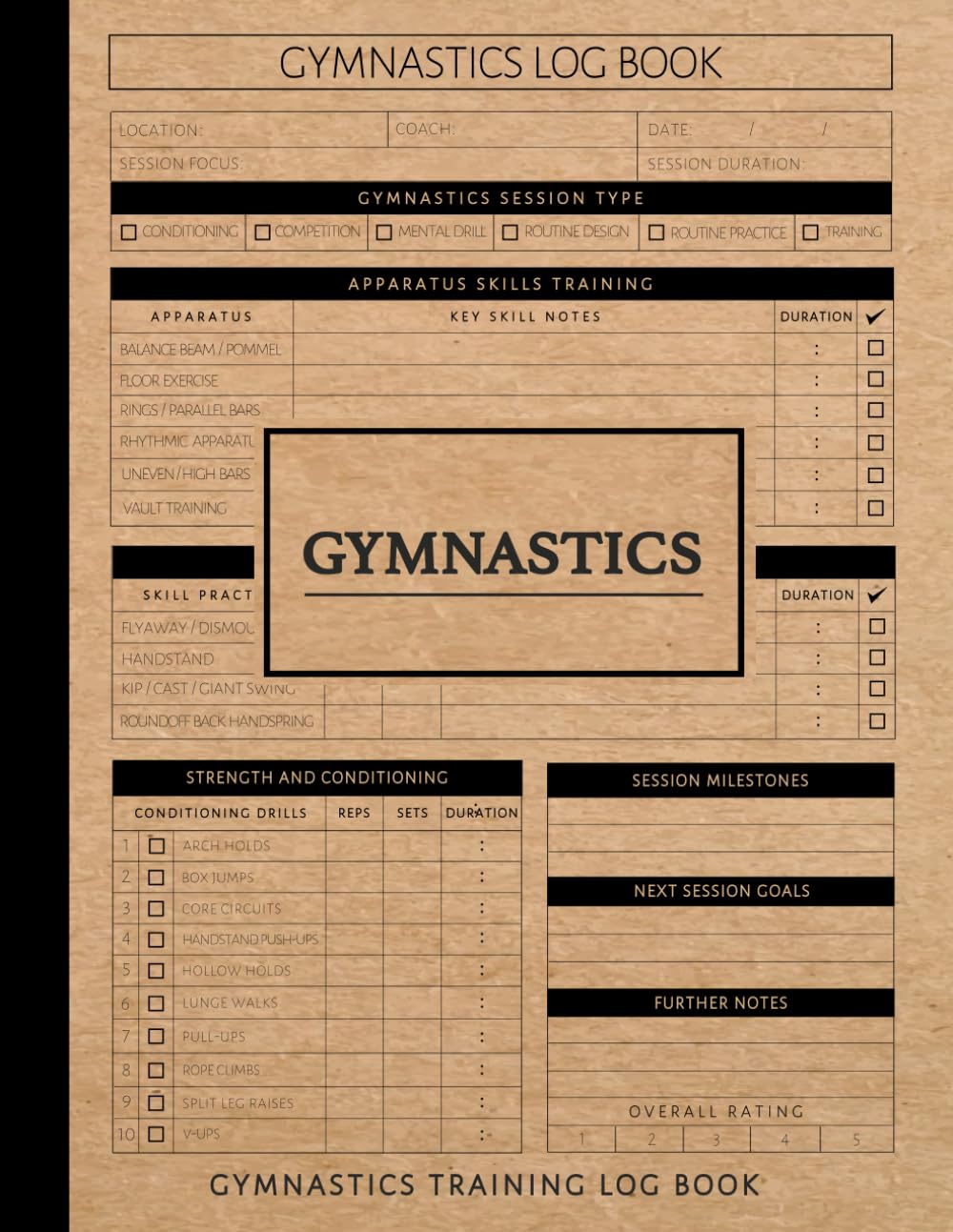 capítulo por capítulo baixar Gymnastics Training Log Book: Track Every Tumble. Ideal for Gymnasts, Coaches, Athletes & Trainers
