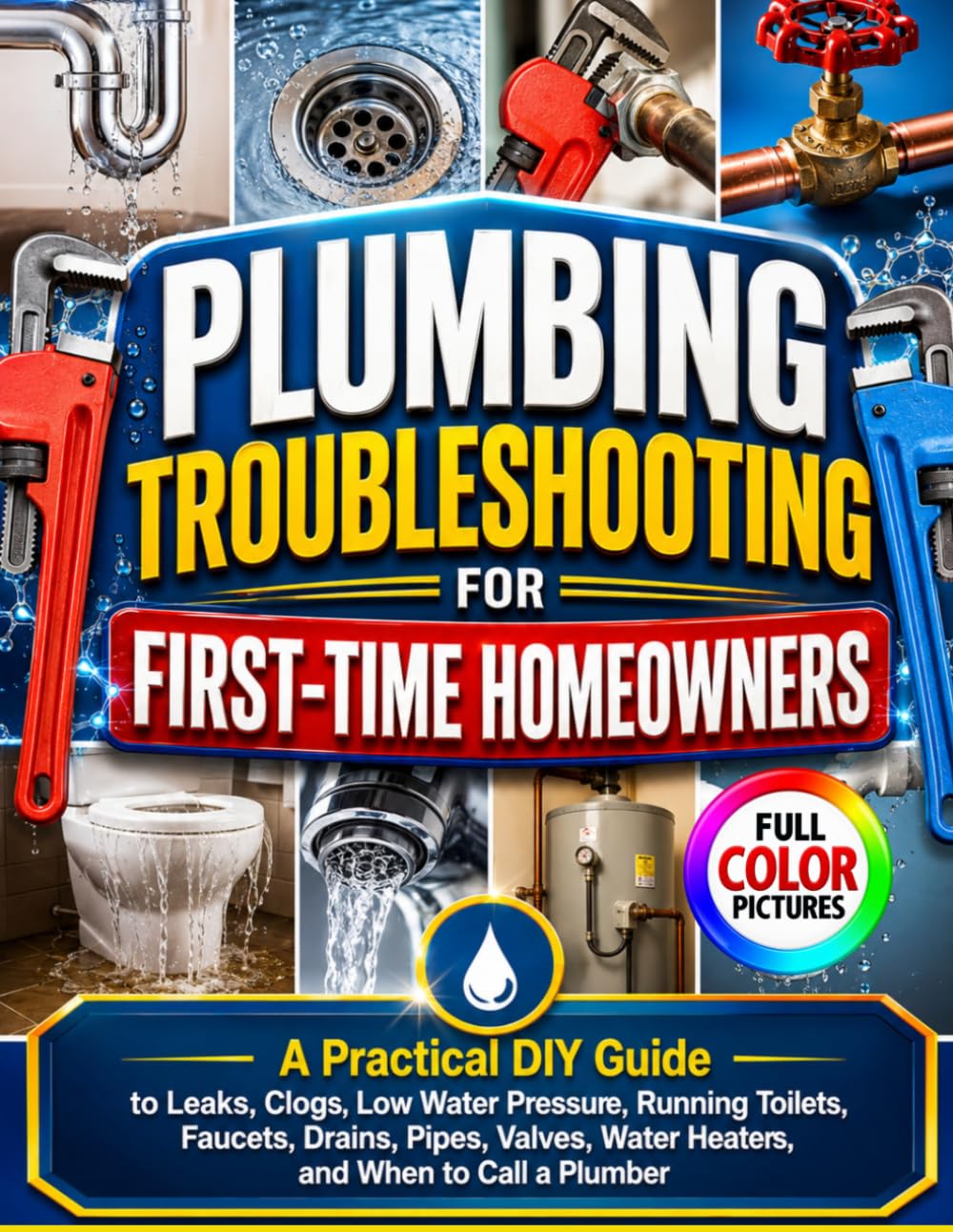 ler totalmente Plumbing Troubleshooting for First-Time Homeowners: A Practical DIY Guide to Leaks, Clogs, Low Water Pressure, Running Toilets, Faucets, Drains,... Water Heaters, and When to Call a Plumber