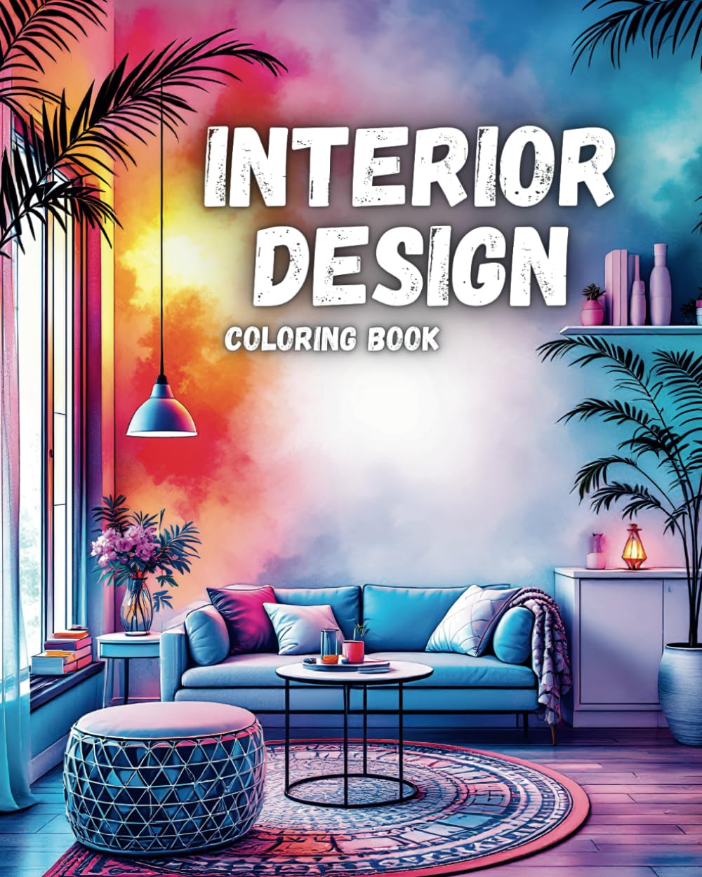 Interior Design Coloring Book: 50 Inspirational and Beautiful Home Illustrations for Adult, Creativity and Relaxation baixar o livro de graça
