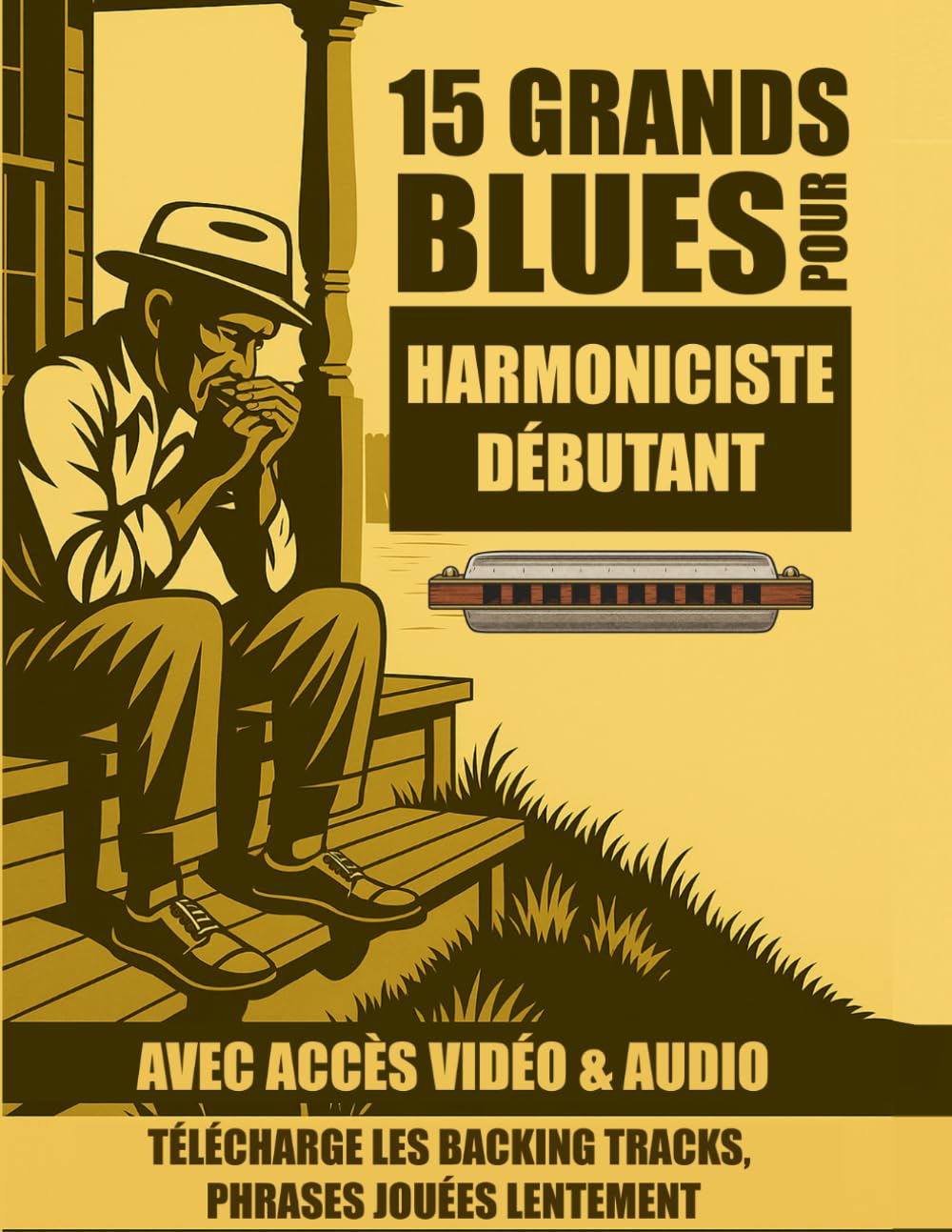 ler totalmente 15 grands blues pour harmonicistes débutants: Jouez des morceaux de blues légendaires dès aujourd’hui — sans techniques avancées !