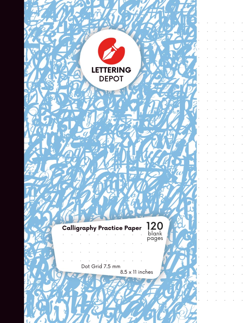 Calligraphy Practice Paper Dot Grid: Notepad for Modern Hand Lettering Sketch Artists or as Journal. 7.5mm separation 120 blank pages baixar livro de graça