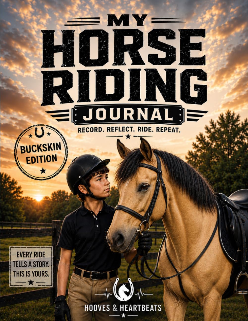 ler totalmente My Horse Riding Journal: For Boys Aged 4-12 - Buckskin Horse Edition