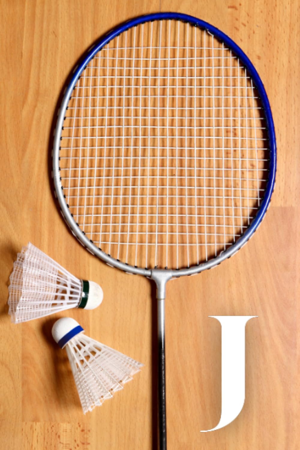 J: Badminton Game Sport Themed Initial Monogram Letter "J" Personalized Name Lined Notebook / Journal / Diary for Writing Notes baixar o livro de graça