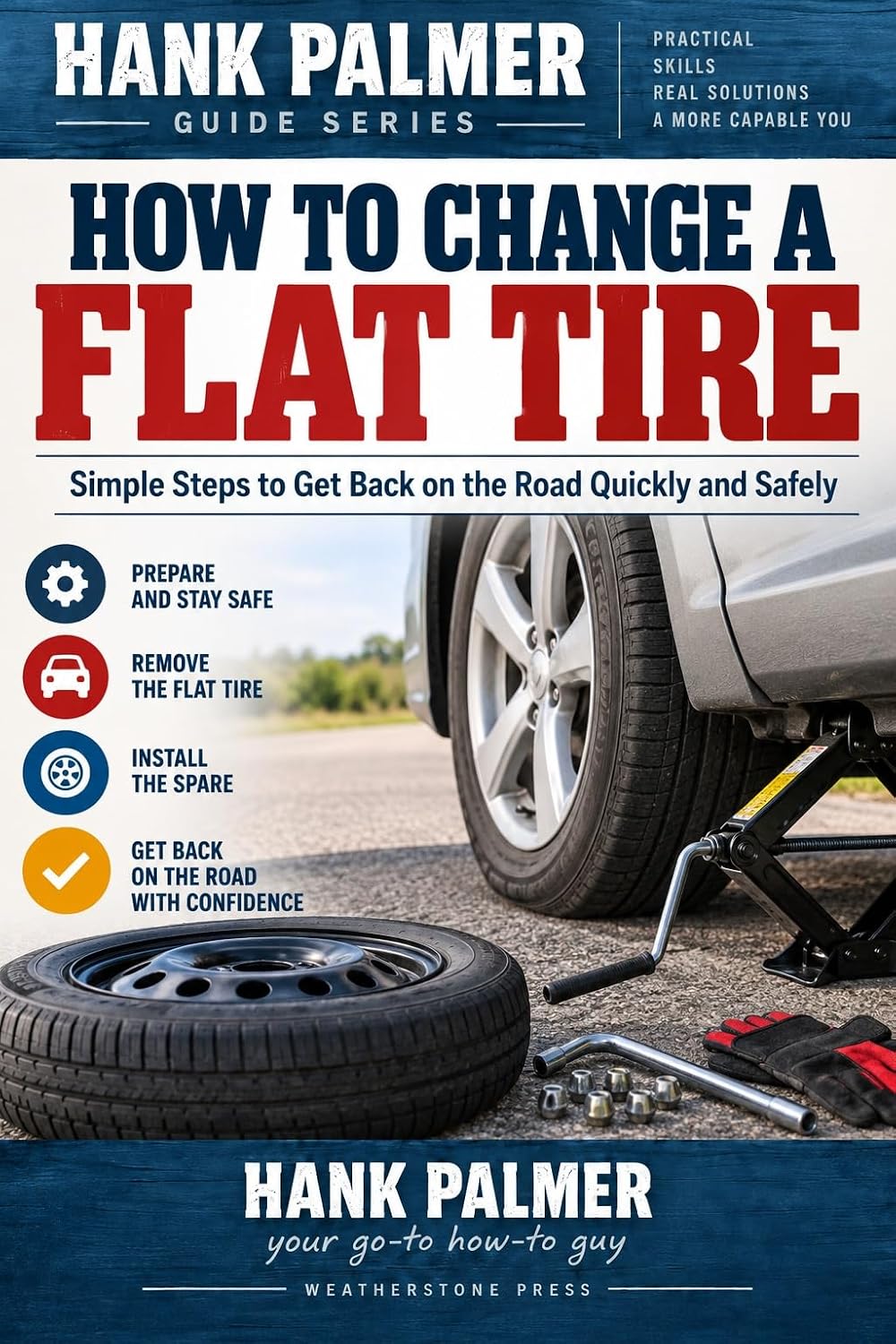 ler totalmente How to Change a Flat Tire: A Calm, Complete Roadside Guide for First-Time Drivers (The Hank Palmer Practical How-To Series) (English Edition)