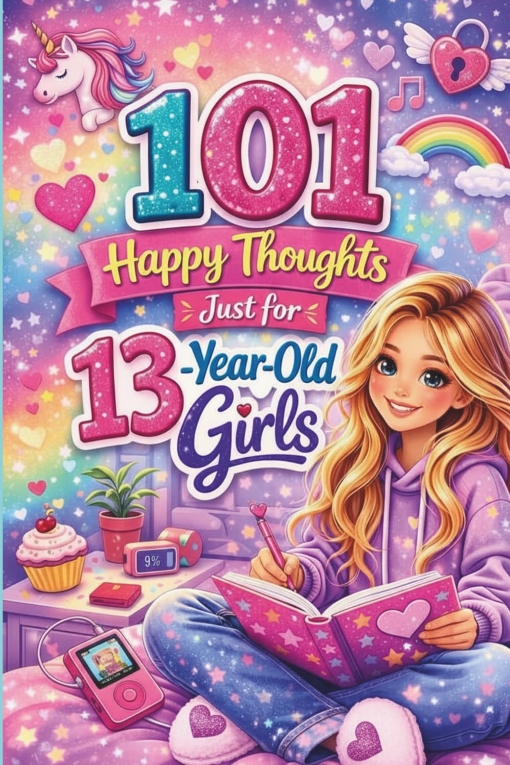 101 Happy Thoughts Just for 13-Year-Old Girls: A Thoughtful Gift for a 13-Year-Old Girl — Filled with Positive, Confidence-Boosting, and Encouraging Thoughts