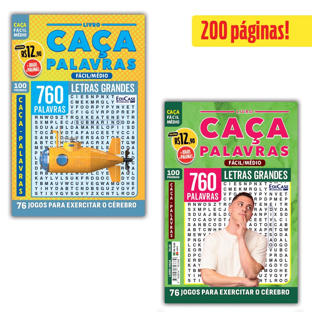 capítulo por capítulo baixar Kit 2 Livros Caça-Palavras ed.03 - Fácil/Médio - 92 e 95: 200 páginas e 152 Jogos para exercitar o cérebro