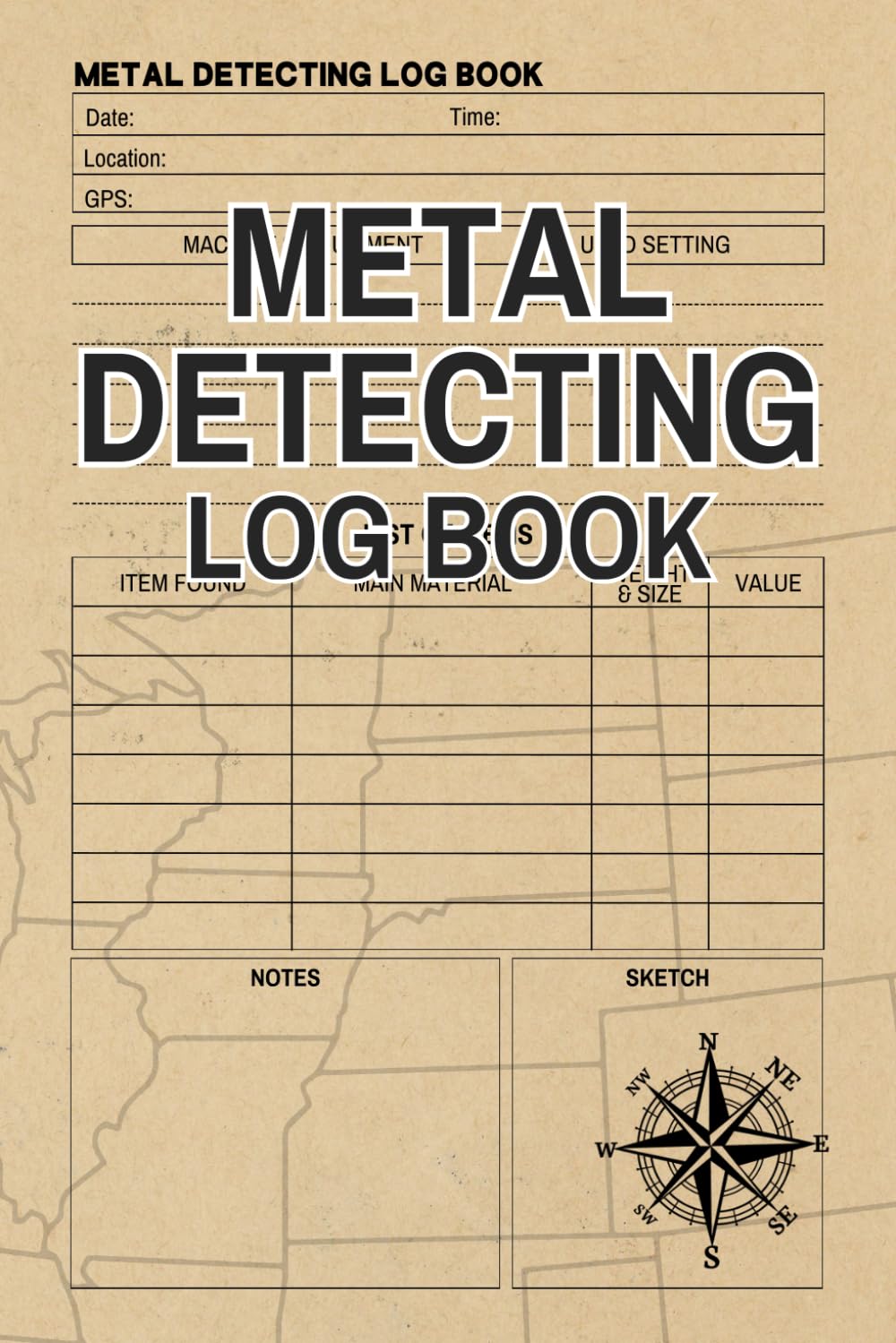 ler totalmente Metal Detecting Log Book: Cute Journal Gift for Metal Detectors, Earth Diggers and Relic Hunters to Record the details of Found Items
