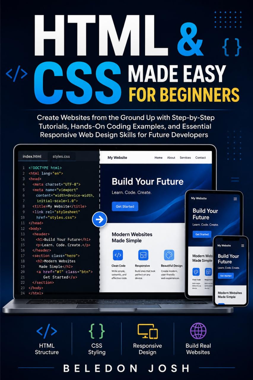HTML & CSS Made Easy for Beginners: Create Websites from the Ground Up with Step-by-Step Tutorials, Hands-On Coding Examples, and Essential Responsive... for Future Developers (English Edition) baixar livro de graça