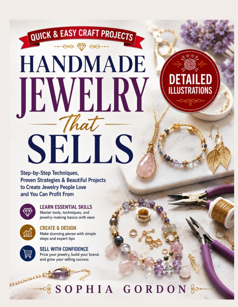 Handmade Jewelry That Sells: Step-by-Step Jewelry-Making Techniques with Clear Diagrams, Popular Designs, Pricing Tips, and Profitable Projects for Craft Fairs and Online Shops baixar o livro de graça