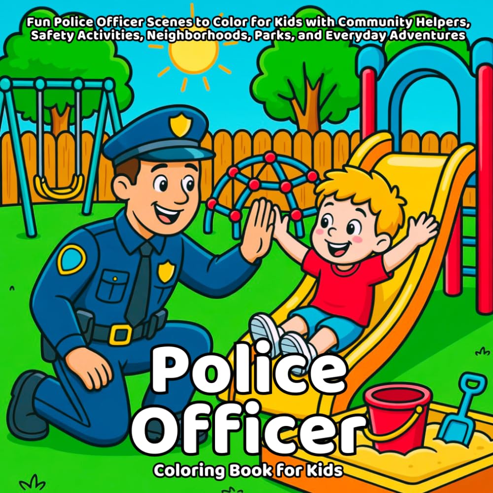 Police Officer Coloring Book: Fun Police Officer Scenes to Color for Kids with Community Helpers, Safety Activities, Neighborhoods, Parks, and Everyday Adventures baixar o livro de graça