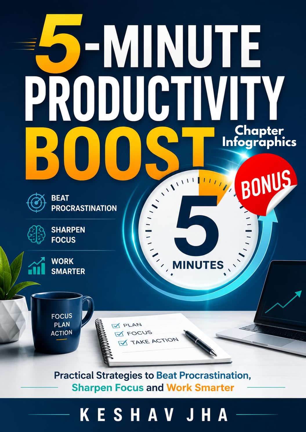 Five Minute Productivity Boost: Practical Strategies to Beat Procrastination, Sharpen Focus and Work Smarter (English Edition) baixar o livro de graça