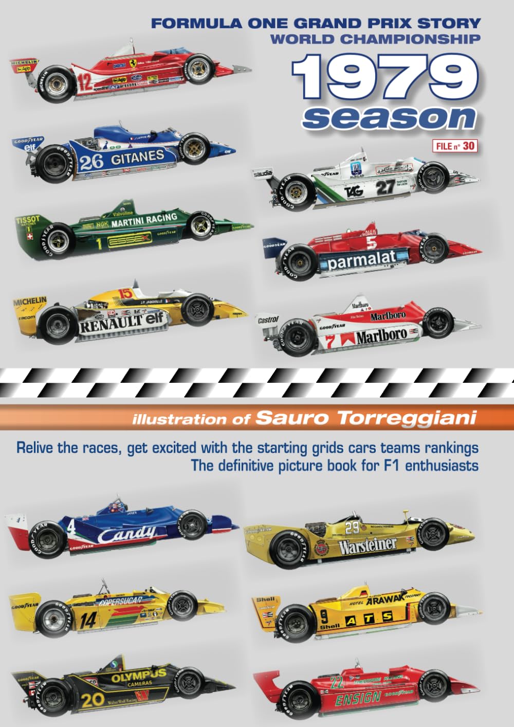 capítulo por capítulo baixar Formula One Grands Prix Story 1979 Season World Championship: Relive the races, get excited with the starting grids cars teams rankings. The definitive picture book for F1 enthusiasts