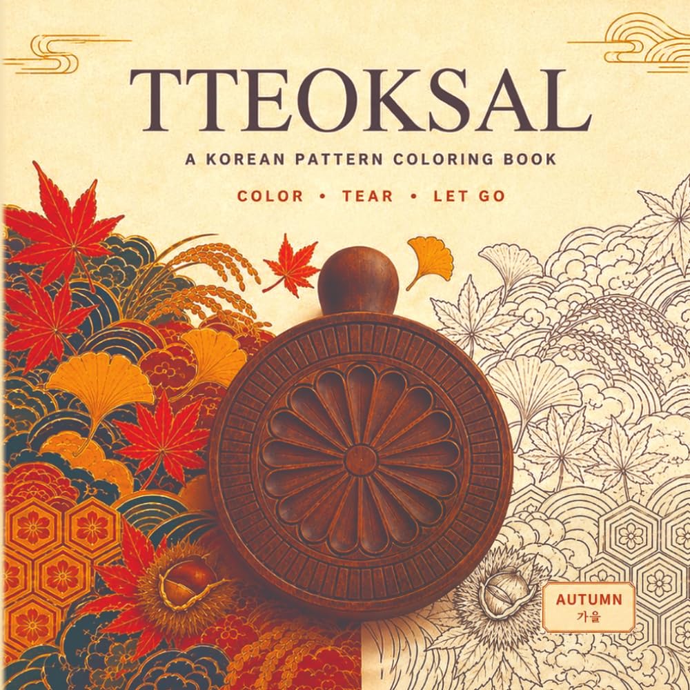 capítulo por capítulo baixar TTEOKSAL: A Korean Pattern Coloring Book - Autumn (TTEOKSAL Four Seasons)