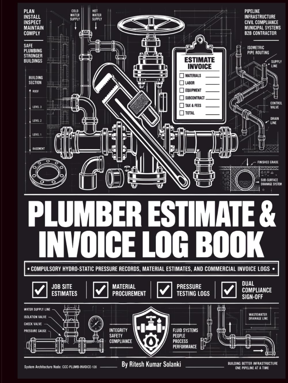 PLUMBER ESTIMATE & INVOICE LOG BOOK: Track Job Estimates, Invoices, Payments, Labor & Material Costs for Professional Plumbing Work baixar o livro de graça