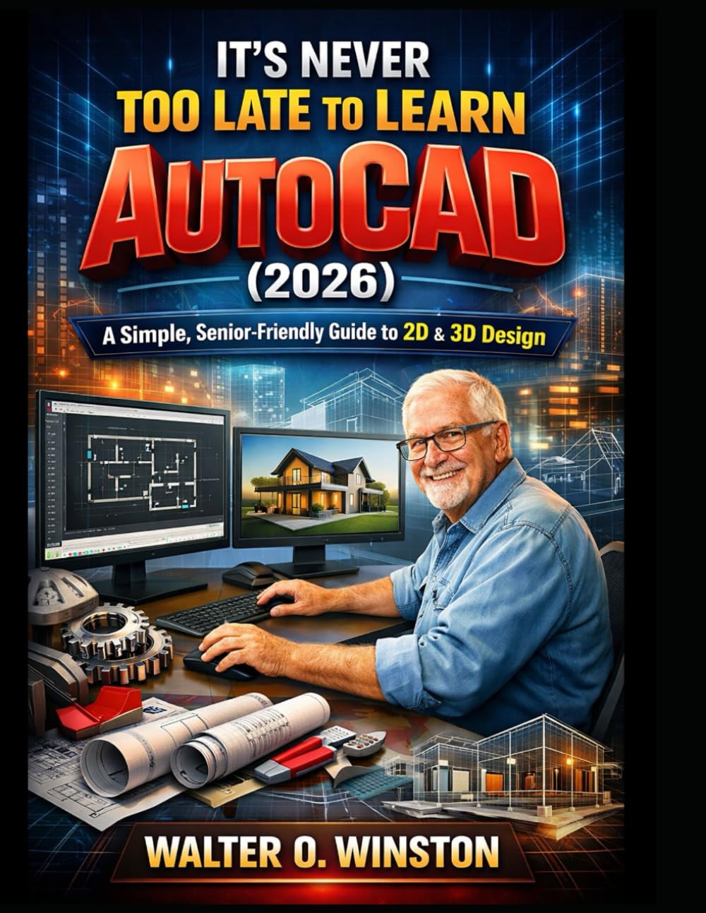 capítulo por capítulo baixar It's Never Too Late to Learn AutoCAD (2026): A Simple, Senior-Friendly Guide to 2D & 3D Design