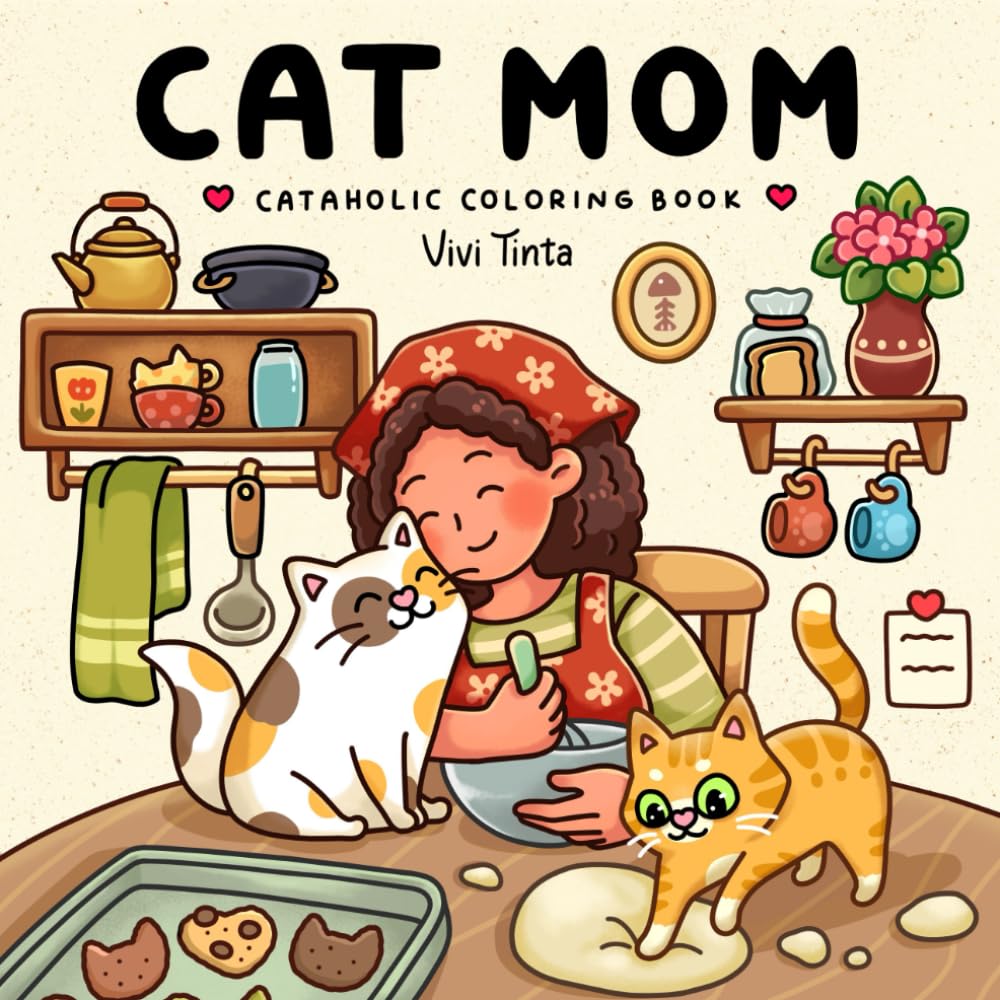 capítulo por capítulo baixar Cat Mom: Cataholic Coloring Book for Adults & Teens Featuring Cute and Mischievous Feline Designs (Girl Theme Coloring Book)