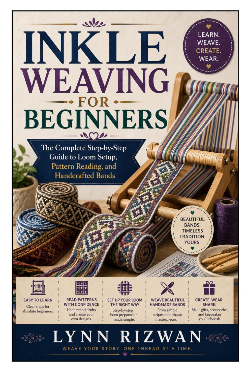 Inkle Weaving for Beginners: The Complete Step-by-Step Guide to Loom Setup, Pattern Reading, and Handcrafted Bands baixar o livro de graça
