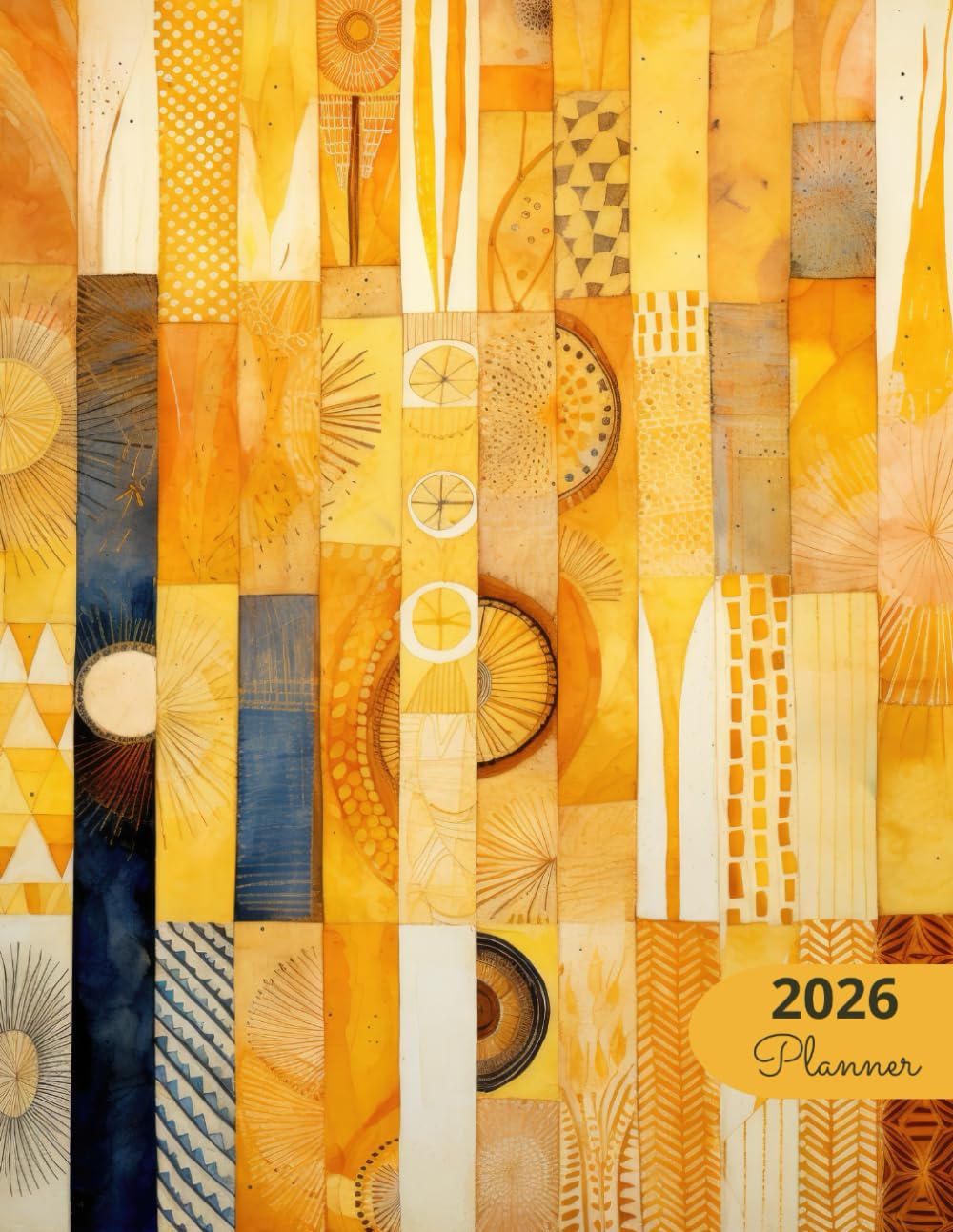 2026 Planner: Designs Gold & Brown Color Blocks: Stylish Weekly and Monthly Organization baixar o livro de graça