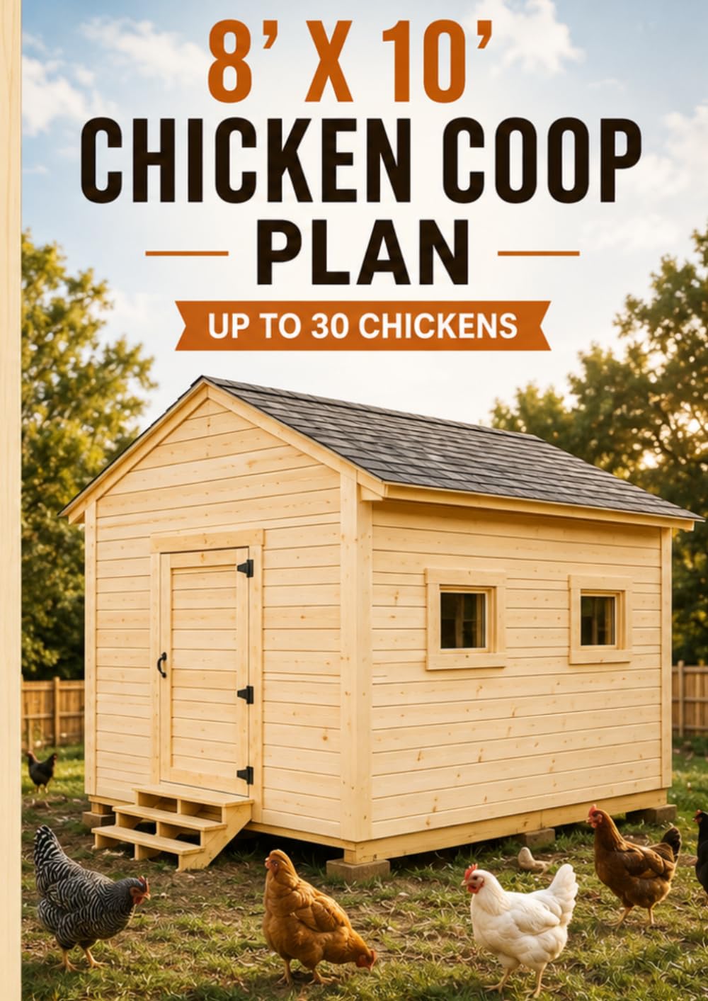 capítulo por capítulo baixar 8' x 10' Chicken Coop Plan: Step-by-Step DIY Building Guide for Up to 30 Chickens