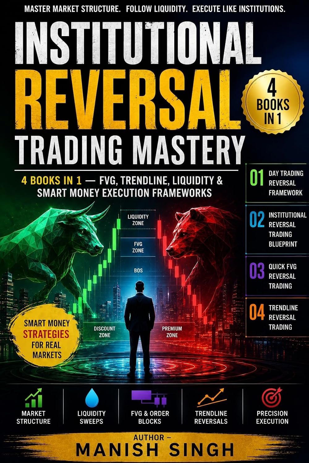 Institutional Reversal Trading Mastery: 4 Books in 1 — FVG, Trendline, Liquidity & Smart Money Execution Frameworks (Price Action Trading Setups Series) (English Edition) baixar livro de graça