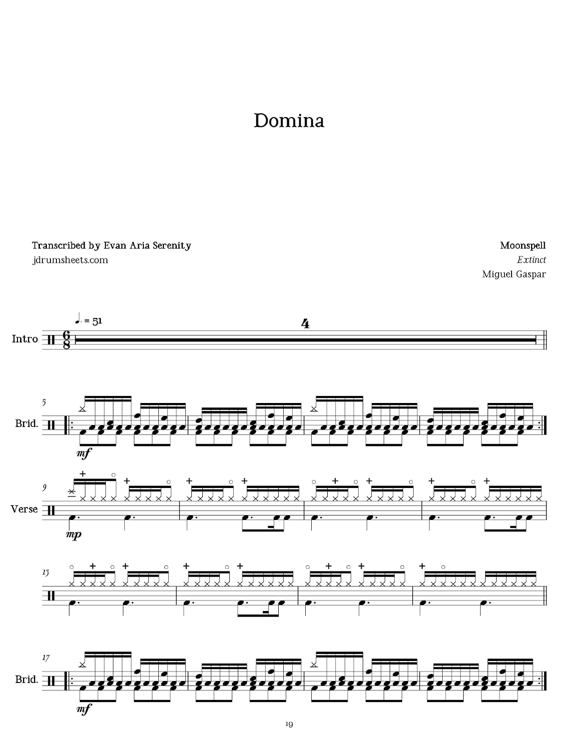 capítulo por capítulo baixar Moonspell - Domina: Drum Sheet Music (JDS: Moonspell Drum Sheet Music) (English Edition)