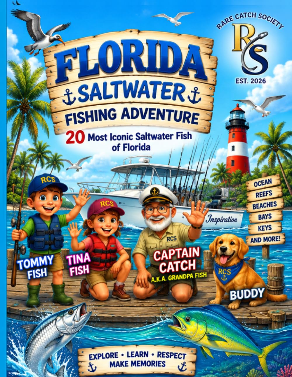ler totalmente Florida Saltwater Fishing Adventure: 20 Most Iconic Saltwater Fish of Florida (Rare Catch Society Fishing Adventures)
