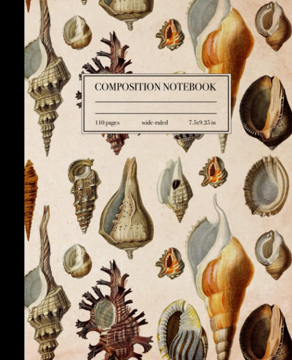 Composition Notebook Wide Ruled: Vintage Seashells Composition Notebook | Sea Life Ocean Theme | 7.5" x 9.75” | Great for Ocean Lovers | Antique Style School Supplies baixar o livro de graça