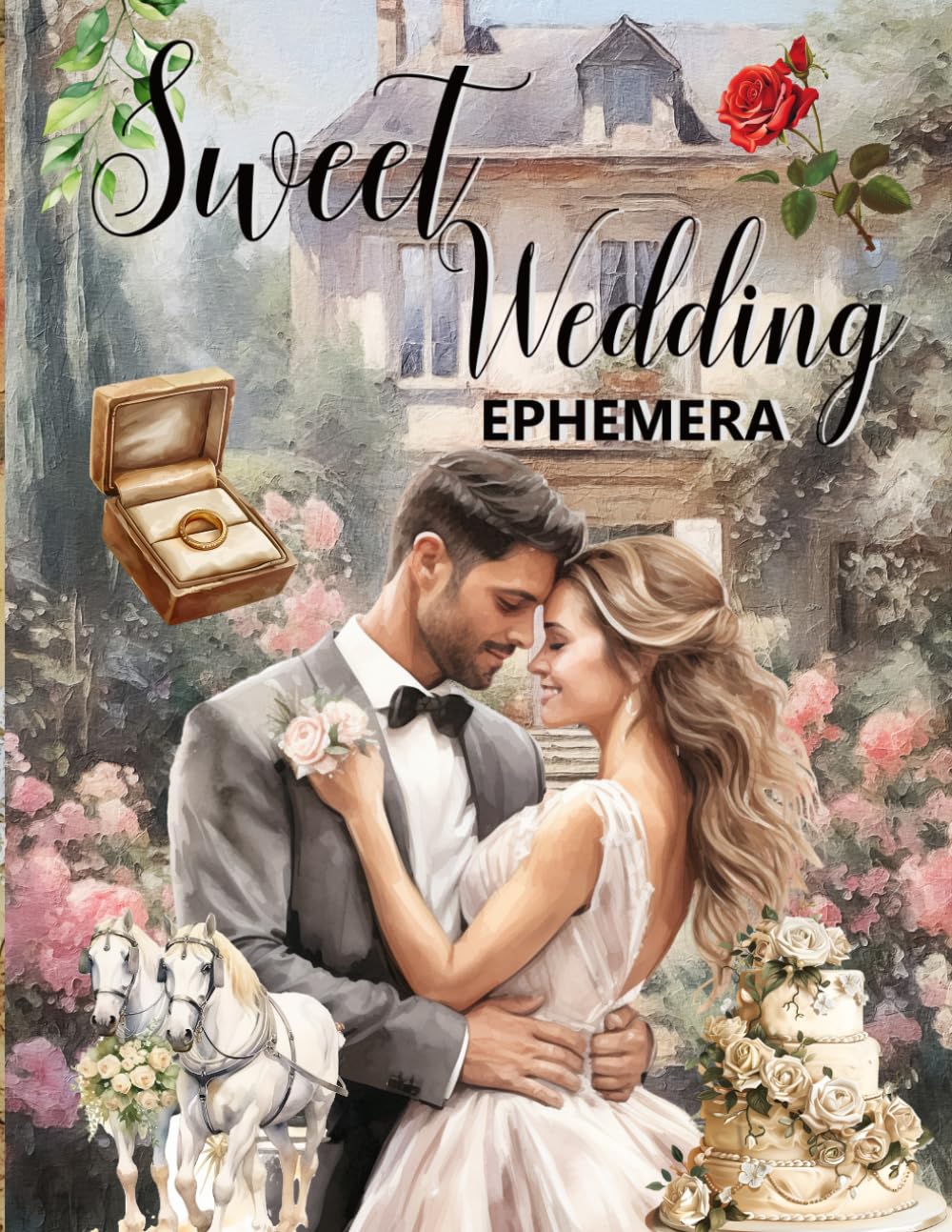 Sweet Wedding Ephemera Book: High Quality Images Of Peoples, For Junk Journals, Collage Art, Artist Trading Cards, and More. baixar o livro de graça
