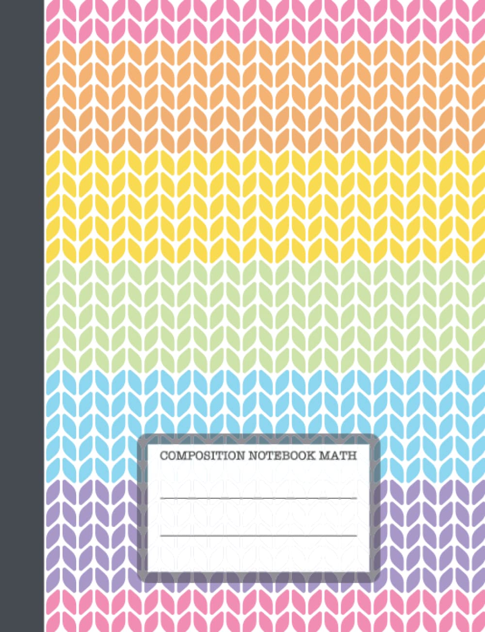 ler totalmente Composition Notebook Math: Aesthetic Cute Pastel Colors Graph Ruled Girl Notebook For School and College