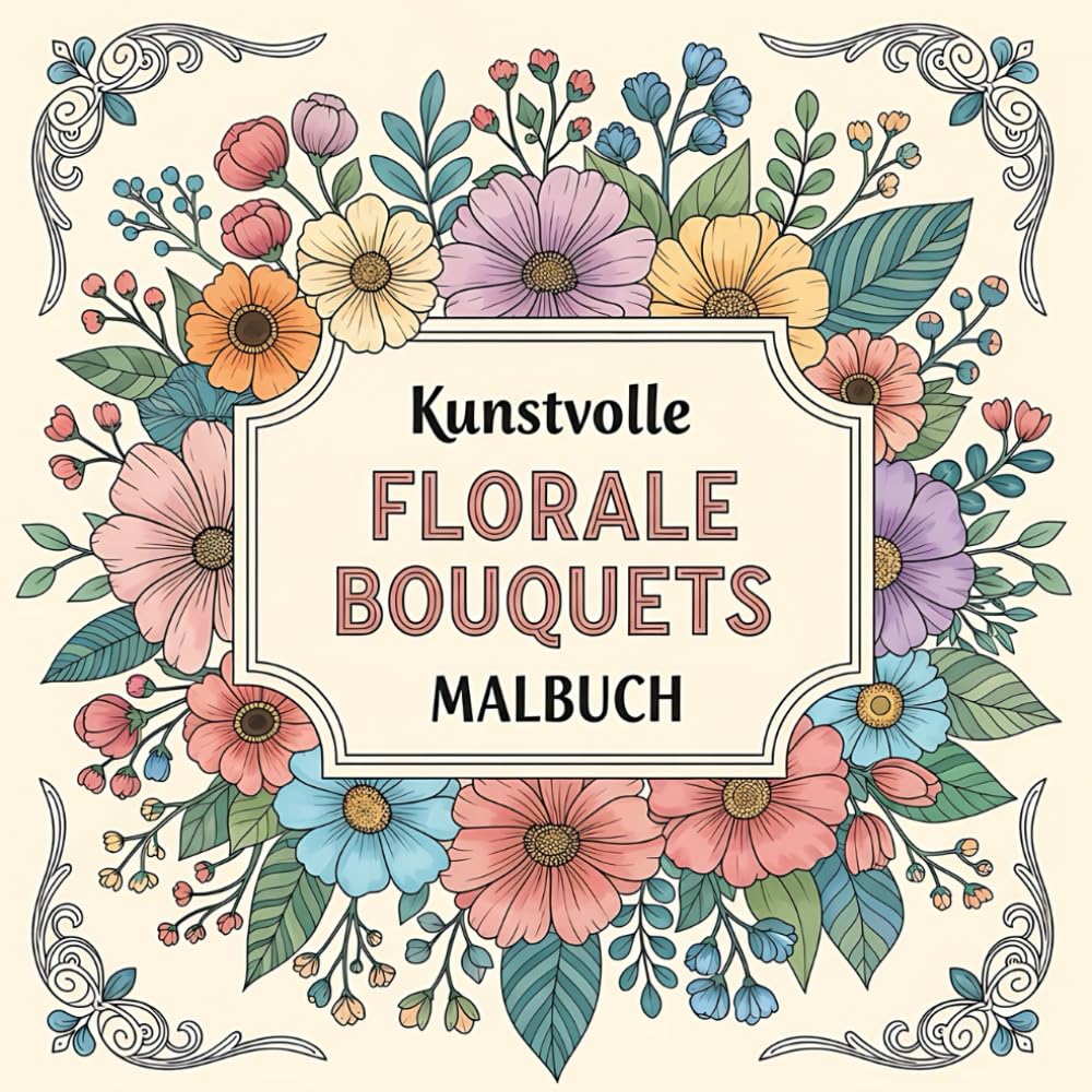 Kunstvolle Florale Bouquets: Ein kreatives Ausmalbuch für Erwachsene mit detailreichen Blumenmotiven baixar livro de graça