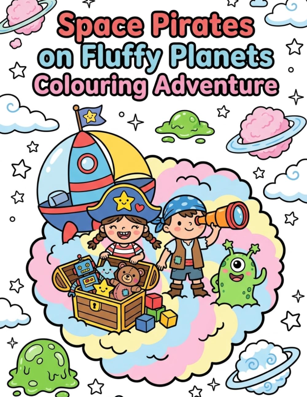 Space Pirates on Fluffy Planets: Colouring Adventure baixar o livro de graça
