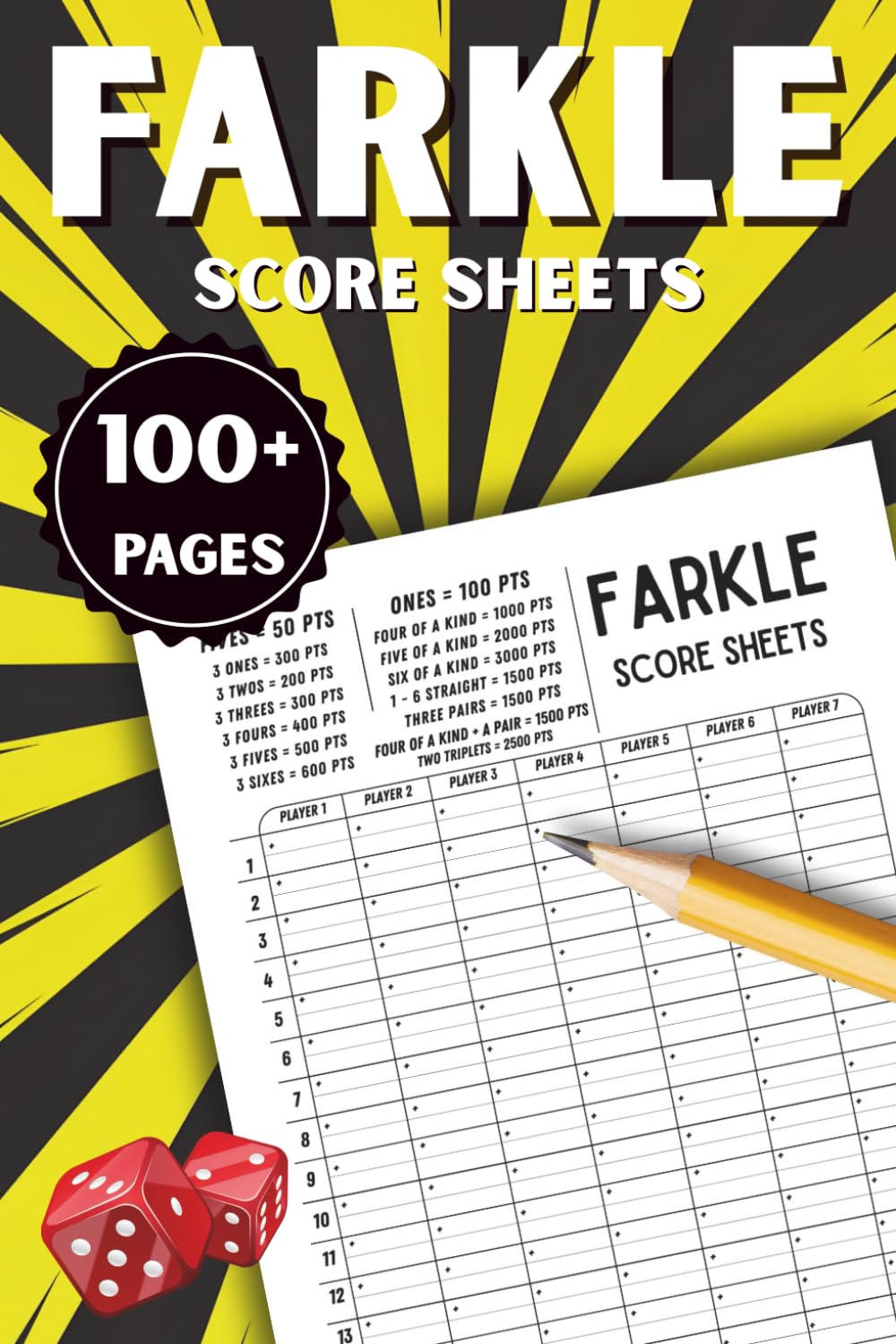 Farkle Score Sheets: 100+ Pages with Subtotals, Rules, and Fun Game Variants baixar livro de graça