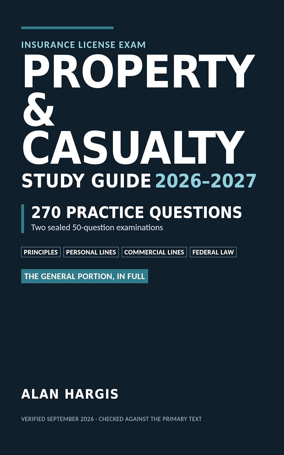 ler totalmente Property and Casualty Insurance License Exam Study Guide: 270 Practice Questions, Two Sealed 50-Question Examinations, Every Answer Cited to Its Source.... Only, Not Your State's Law (English Edition)