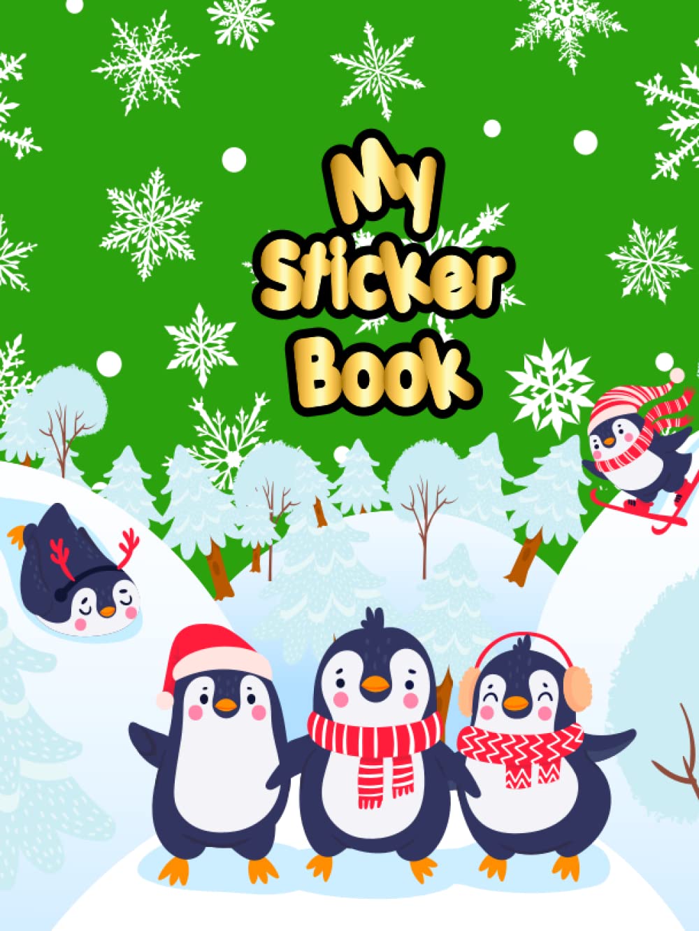 ler totalmente My Sticker Book: Happy Christmas Blank Sticker Book For teen girls boys kids and teenagers