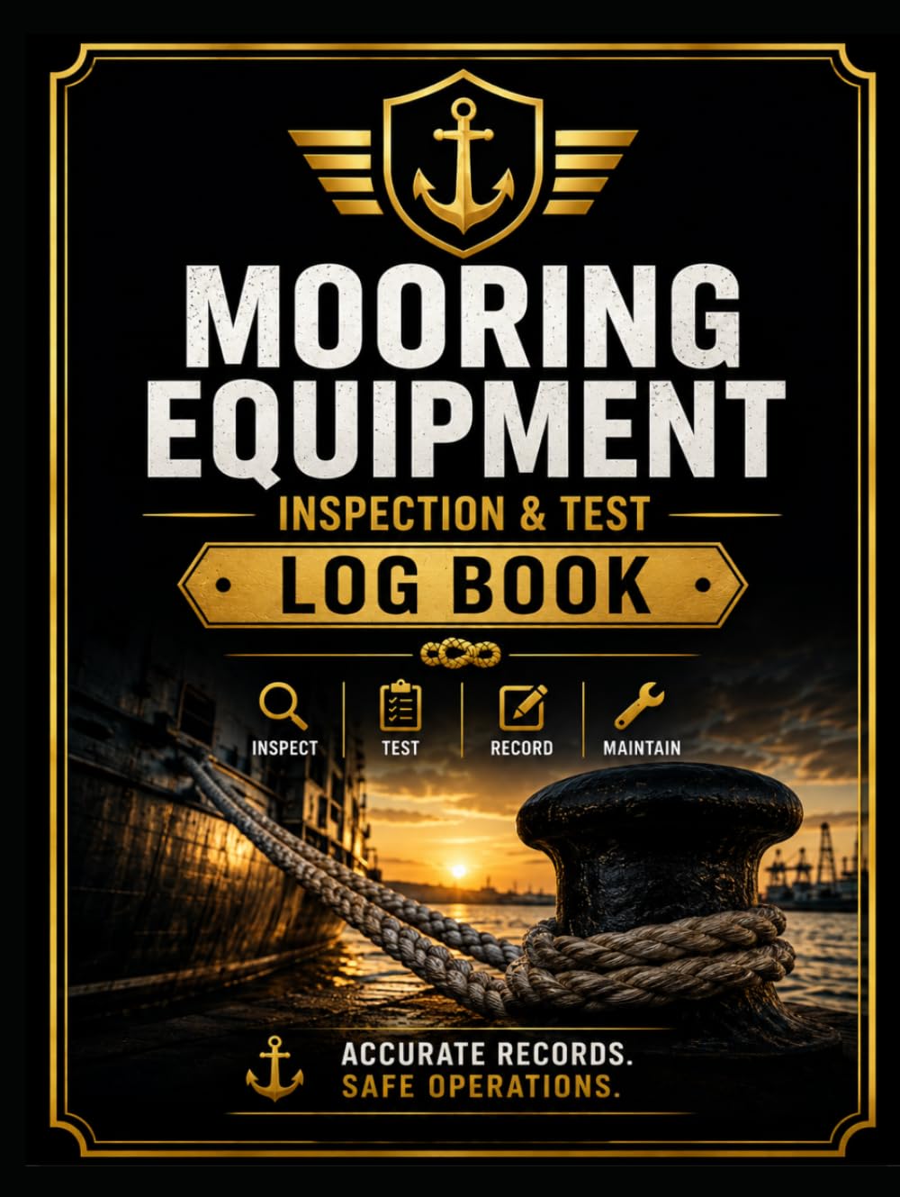 ler totalmente Mooring Equipment Inspection & Test Log Book: Professional Maritime Inspection, Testing, Maintenance and Safety Record Book for Mooring Systems, Lines, Winches, Bollards, Anchors and Fittings