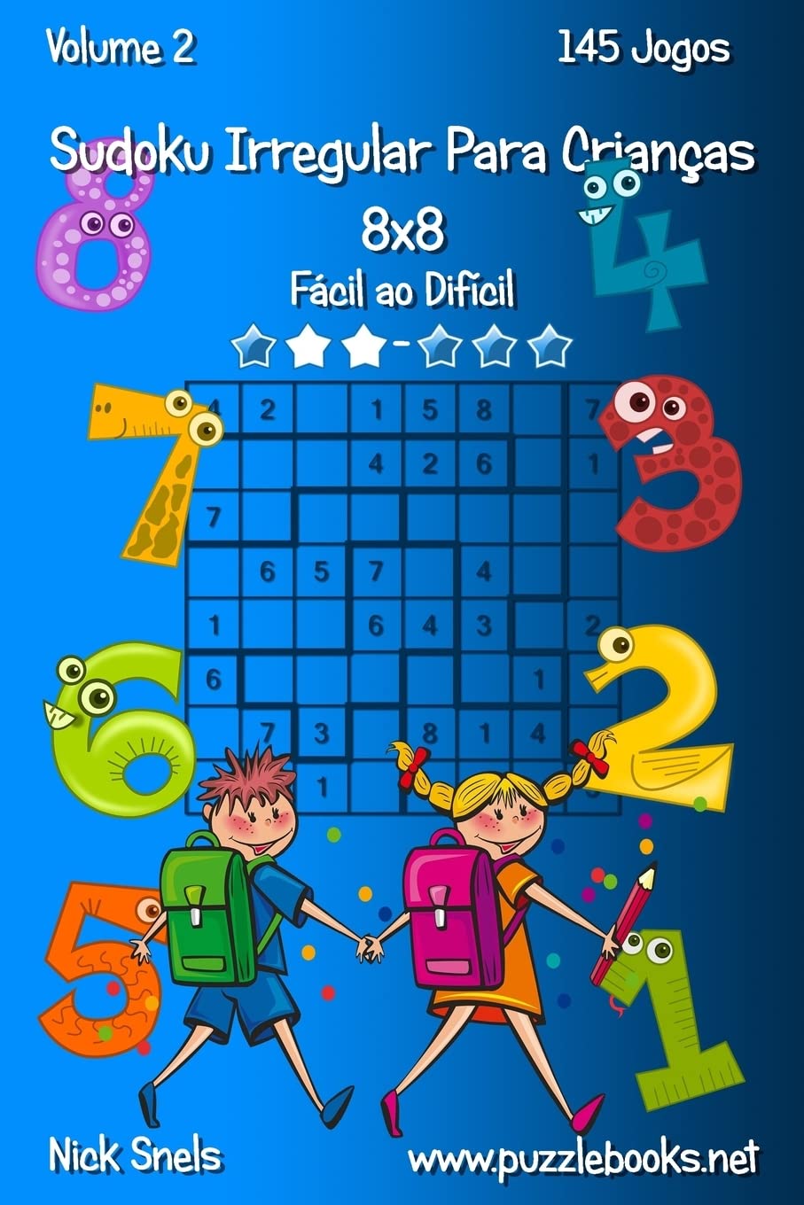 capítulo por capítulo baixar Sudoku Irregular Para Crianças 8x8 - Fácil ao Difícil - Volume 2 - 145 Jogos