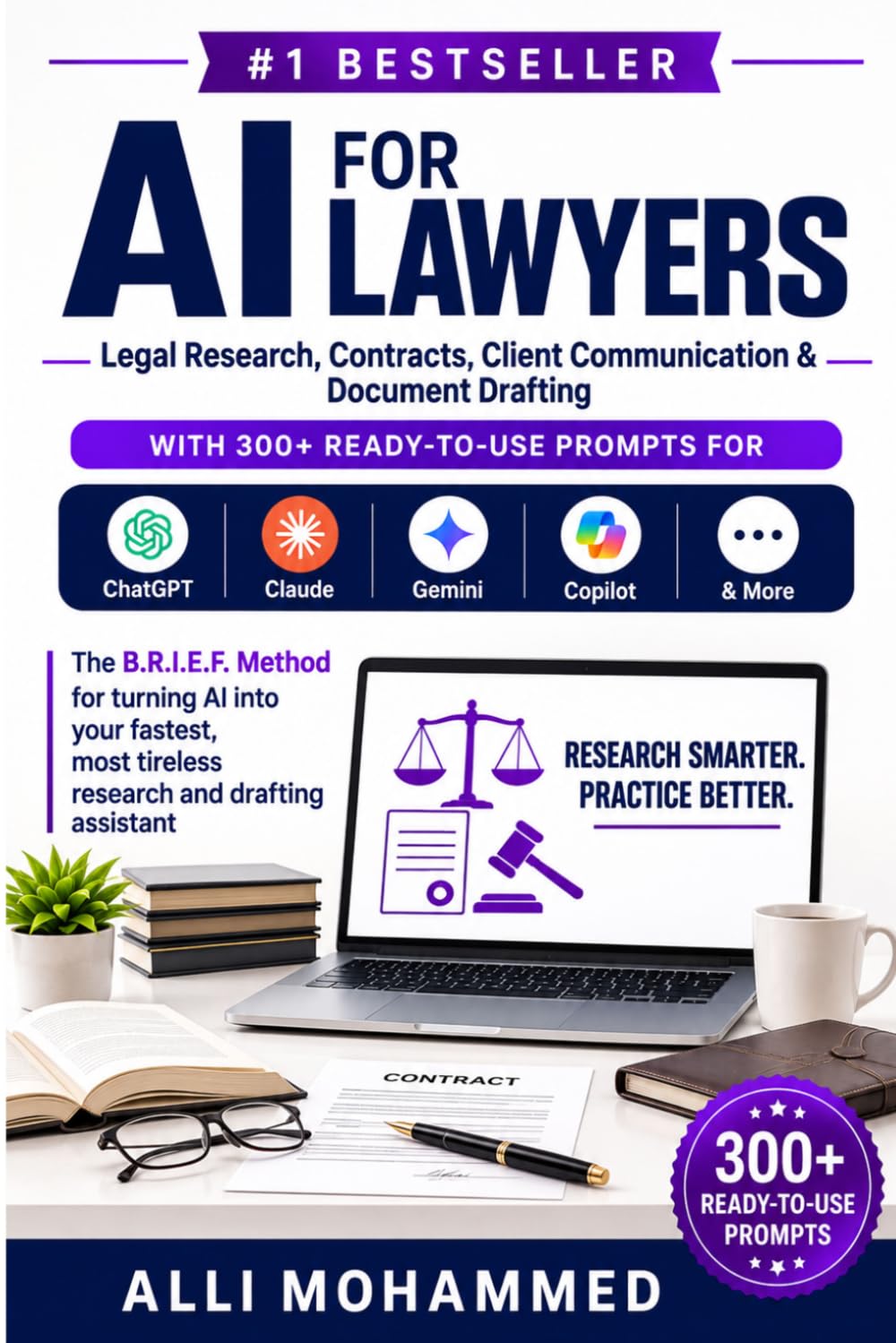 AI For Lawyers: Legal Research, Contracts, Client Communication & Document Drafting—With 300+ Ready-to-Use Prompts for ChatGPT, Claude, Gemini, Copilot & More (The AI Professional Series) baixar livro de graça
